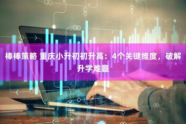 棒棒策略 重庆小升初初升高：4个关键维度，破解升学难题